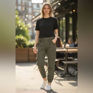 Womens Hesperus Olive Cargo Pants